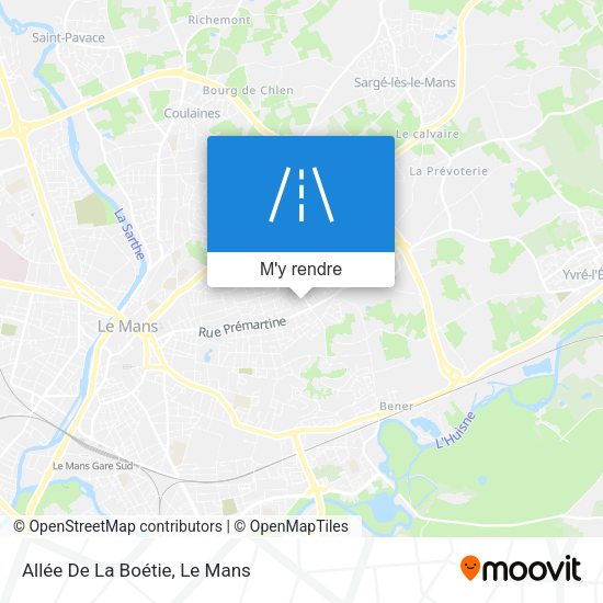 Allée De La Boétie plan