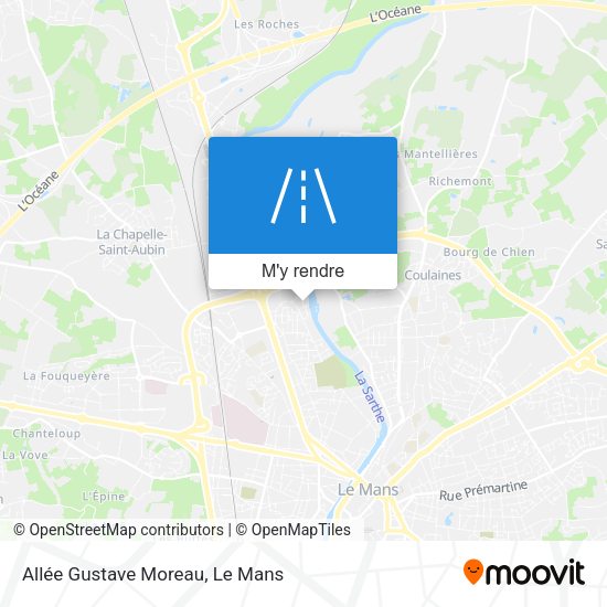 Allée Gustave Moreau plan