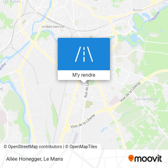 Allée Honegger plan