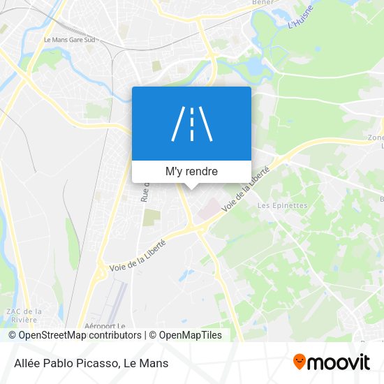 Allée Pablo Picasso plan