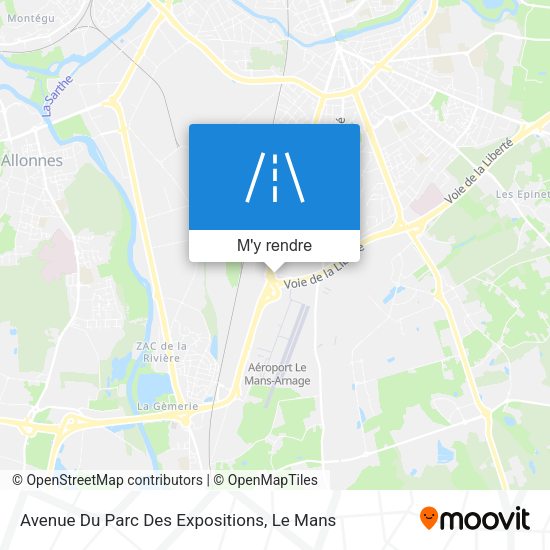 Avenue Du Parc Des Expositions plan