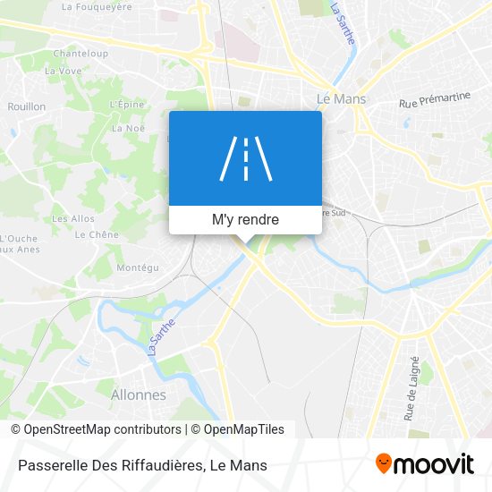 Passerelle Des Riffaudières plan