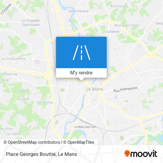 Place Georges Bouttié plan