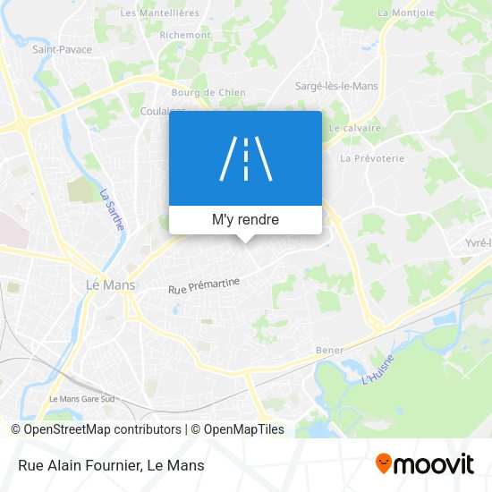 Rue Alain Fournier plan