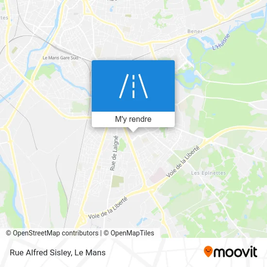 Rue Alfred Sisley plan