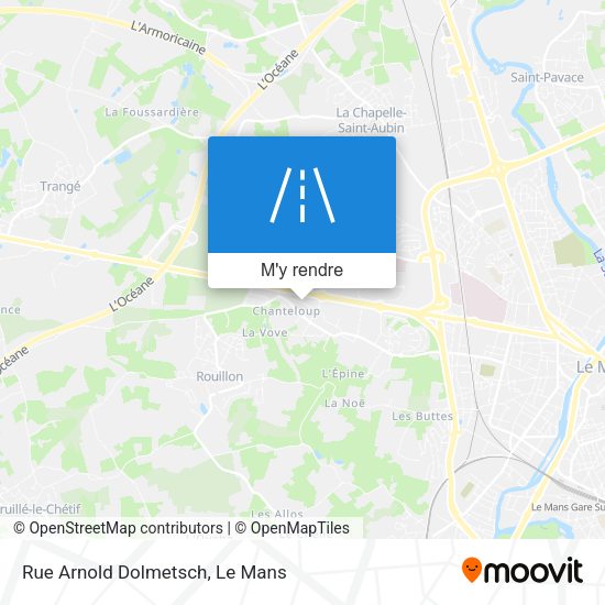 Rue Arnold Dolmetsch plan