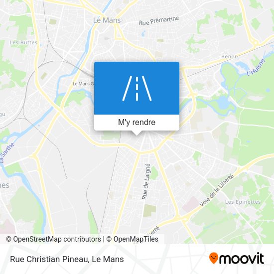 Rue Christian Pineau plan