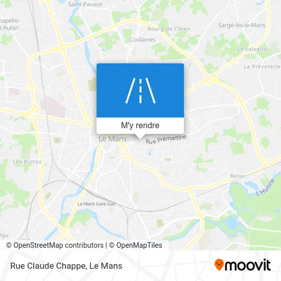 Rue Claude Chappe plan