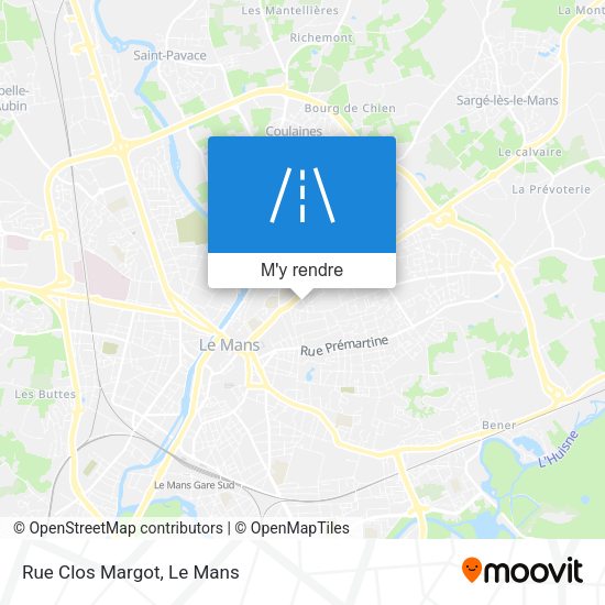 Rue Clos Margot plan