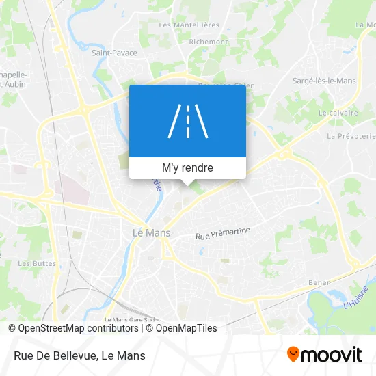 Rue De Bellevue plan