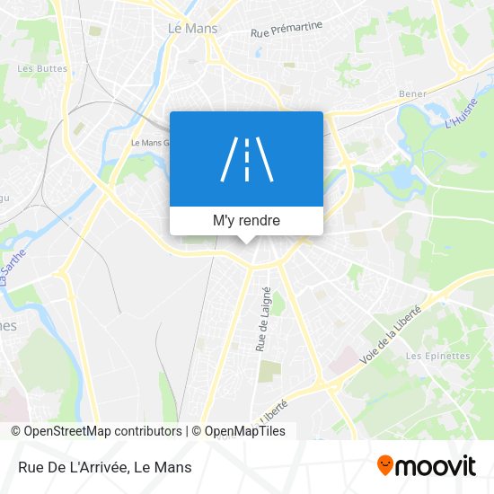 Rue De L'Arrivée plan