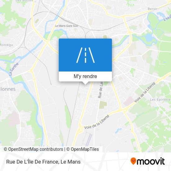 Rue De L'Île De France plan