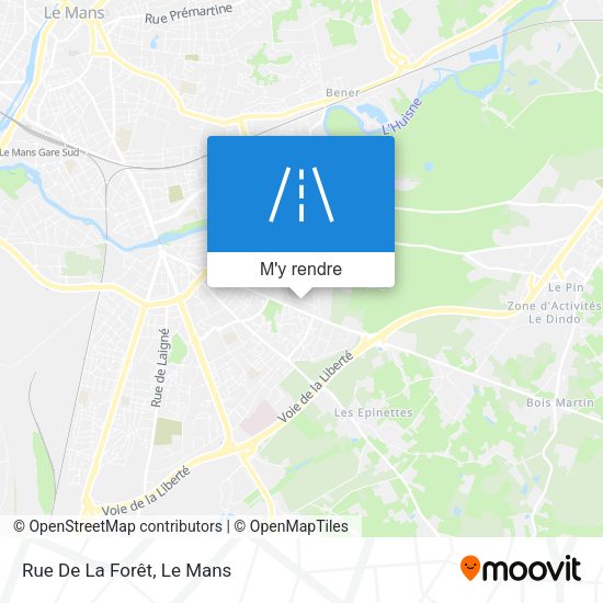 Rue De La Forêt plan