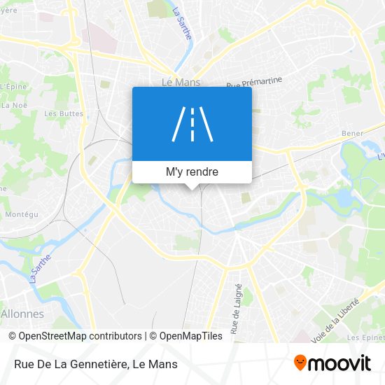 Rue De La Gennetière plan
