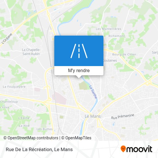 Rue De La Récréation plan