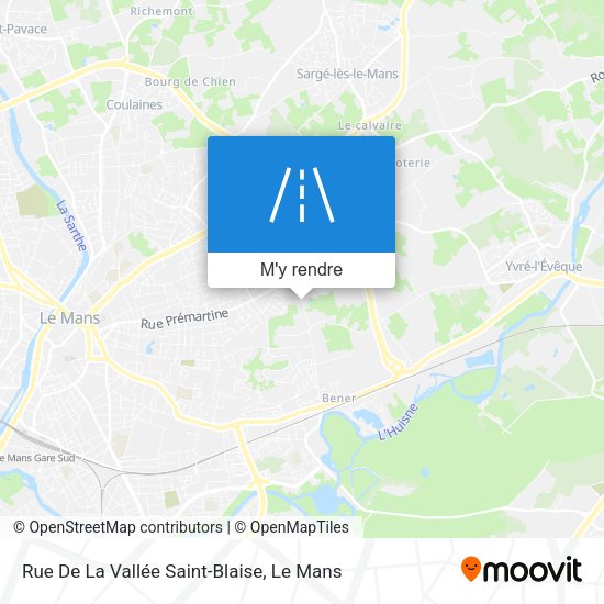 Rue De La Vallée Saint-Blaise plan