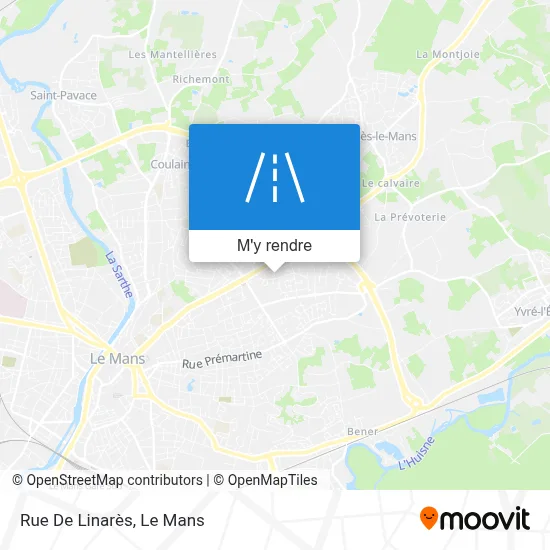 Rue De Linarès plan