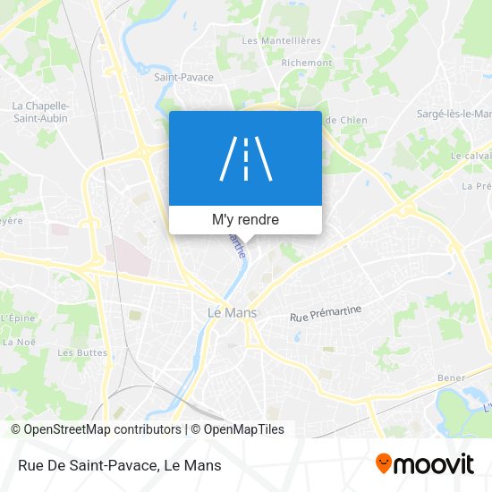 Rue De Saint-Pavace plan