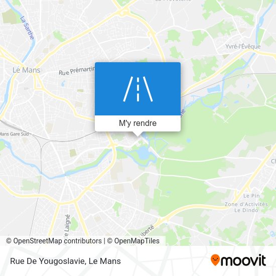 Rue De Yougoslavie plan