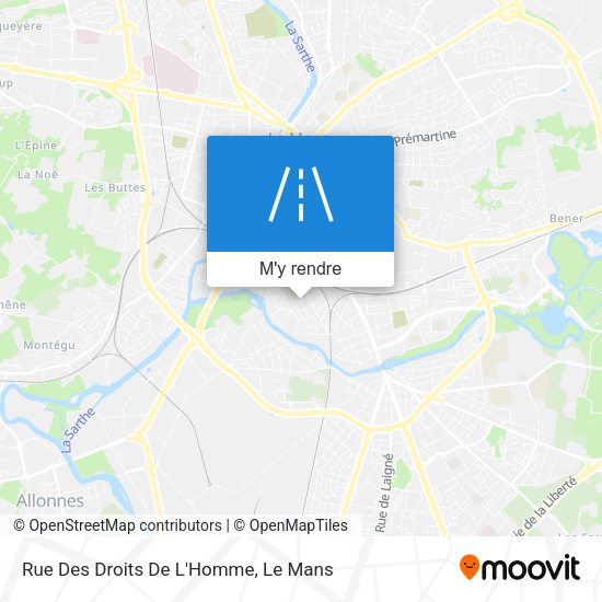 Rue Des Droits De L'Homme plan