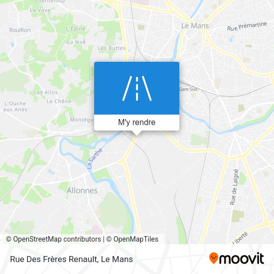 Rue Des Frères Renault plan