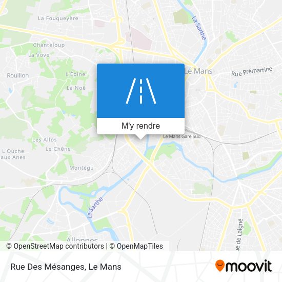 Rue Des Mésanges plan