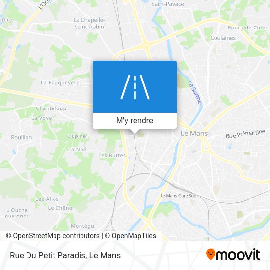 Rue Du Petit Paradis plan