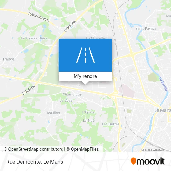 Rue Démocrite plan