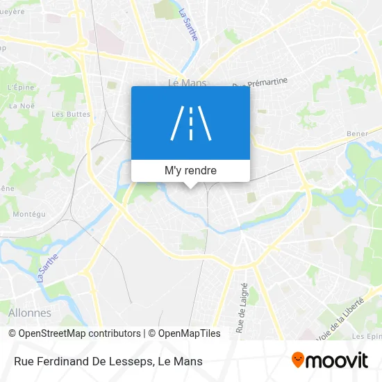 Rue Ferdinand De Lesseps plan