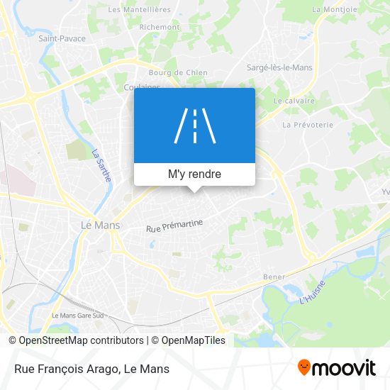 Rue François Arago plan