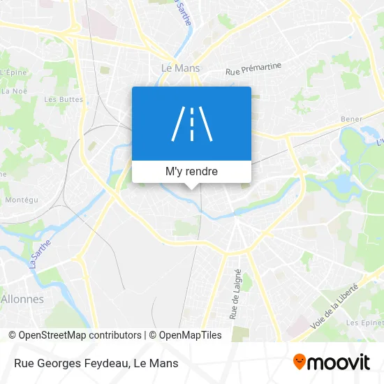 Rue Georges Feydeau plan