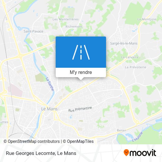 Rue Georges Lecomte plan