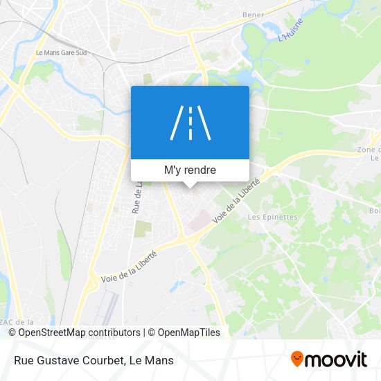 Rue Gustave Courbet plan