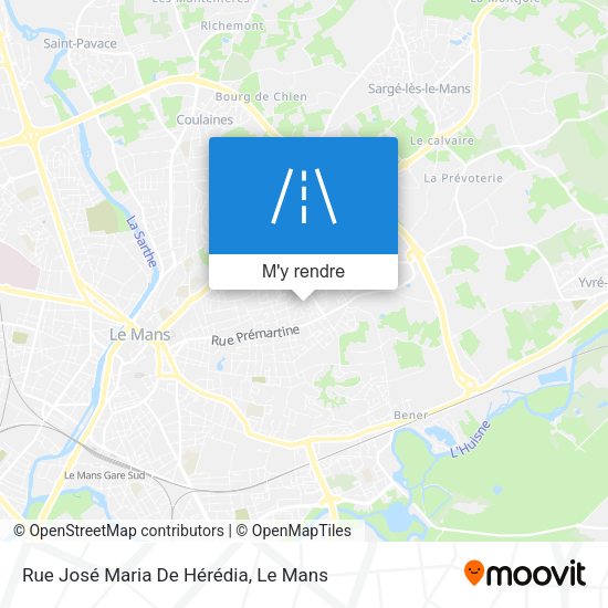 Rue José Maria De Hérédia plan