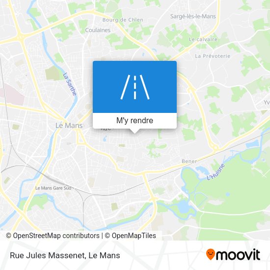 Rue Jules Massenet plan