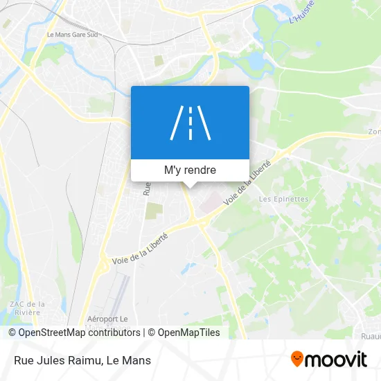 Rue Jules Raimu plan