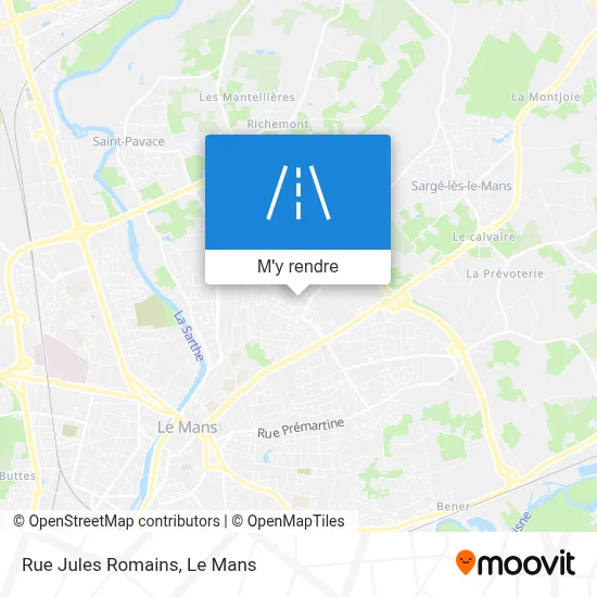 Rue Jules Romains plan