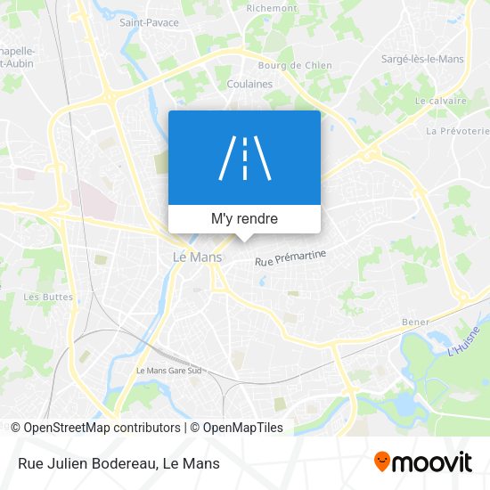 Rue Julien Bodereau plan