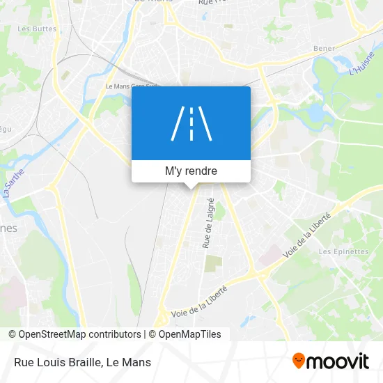 Rue Louis Braille plan
