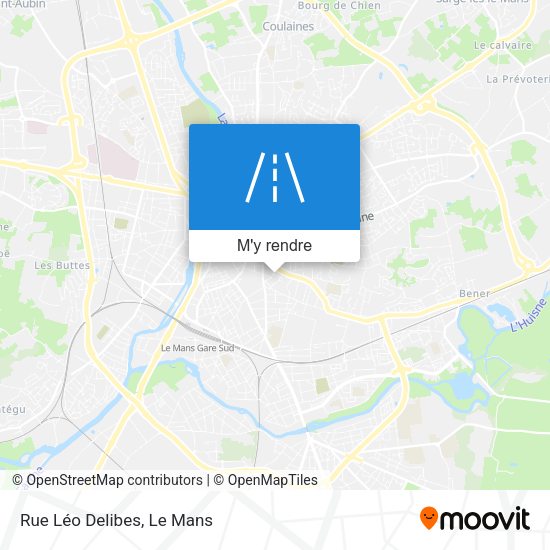 Rue Léo Delibes plan