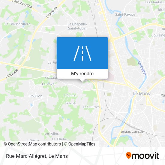 Rue Marc Allégret plan
