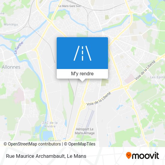 Rue Maurice Archambault plan