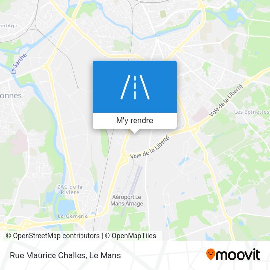 Rue Maurice Challes plan