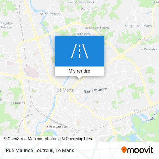 Rue Maurice Loutreuil plan