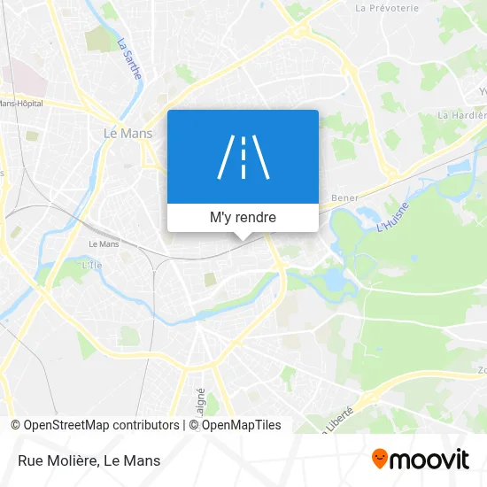 Rue Molière plan