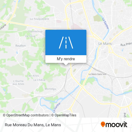 Rue Moreau Du Mans plan