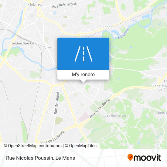 Rue Nicolas Poussin plan