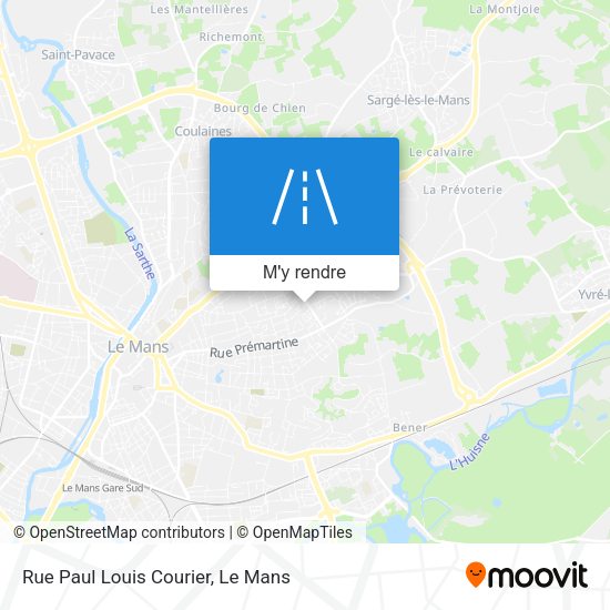 Rue Paul Louis Courier plan