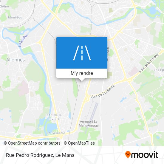 Rue Pedro Rodriguez plan