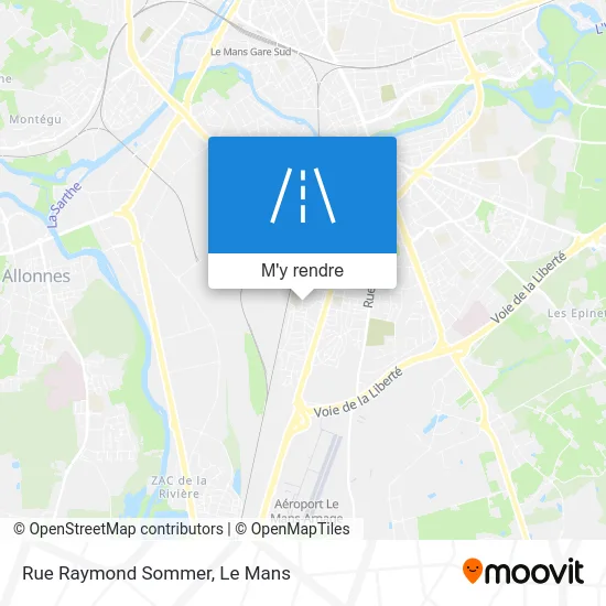 Rue Raymond Sommer plan